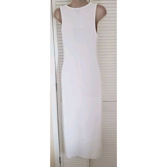 NWT $129 TRUE RELIGION WHITE LACE UP HS LOGO MIDI DRESS SZ MEDIUM - Picture 5 of 9